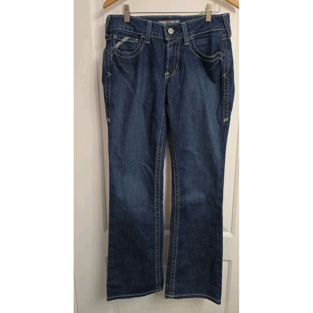 Ariat FR Mid Rise Boot Cut Cat 2 Jeans,Embroidered Pockets Measures 28 W x 30 L